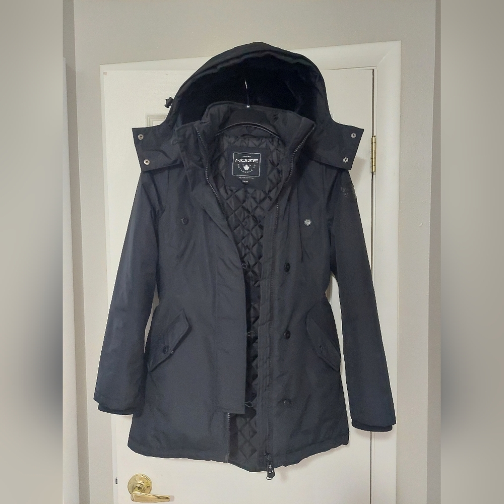 Noize Karolina Vegan Parka in Black